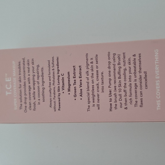 NWT Doll 10 T.C.E Super Coverage In Shade Light With Doll 10 Foundation Brush - Picture 4 of 4